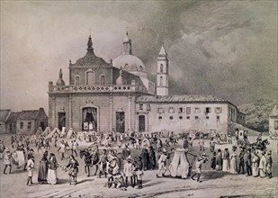 GRABADO-HOSPICIO DE NTRA SRA DE LA PIEDAD EN BAHIA EN BRASIL
MADRID, COLECCION