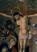 JACOMART SIGLO XV
CRUCIFIXION S XV - DETALLE- JESUS ATRAVESANDOLE LA LANZA-
SEGORBE, MUSEO