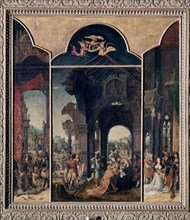 ANONIMO SIGLO XVI
ADORACION DE LOS REYES MAGOS-FLAMENCO S XVI-TRIPTICO-NºPRADO 1361
MADRID, MUSEO