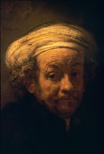 Rembrandt, Autoportrait (detail)