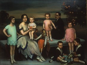 Romero de Torres, Portrait of the Casana family