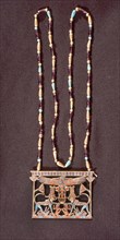 COLLAR DE ORO Y PIEDRAS PRECIOSAS DE LA REINA MERERET- PROCEDE TUMBAS DE DASHUR- 1800 AC- DIN