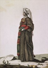 CRUZ CANO Y OLMEDILLA JUAN DE LA 1734/90
COLECCION DE TRAJES DE ESPAÑA-1777-RONCALESA-MUJER DE