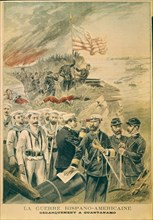 GUERRA HISP-AMERICANA-DESEMBARCO EN GUANTANAMO-LITOGRAF"PETIT JOURNAL"1898
PARIS, COLECCION