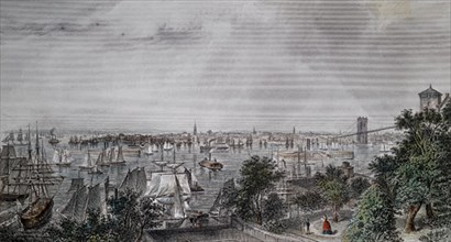 GRABADO-NUEVA YORK (1872) DESDE BROOKLING HEIGHTS
PARIS, COLECCION PARTICULAR
FRANCIA

This