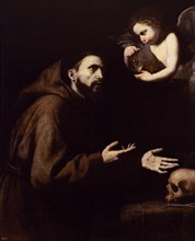 Ribera, Vision of St. Francis of Assisi or St. Francis and the flask of water
