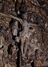 SILOE DIEGO DE 1495/1563
ALTAR MAYOR-DETALLE DE CRISTO CRUCIFICADO- SE INICIA EN 1496
BURGOS,