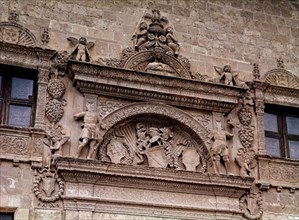 ZUÑIGA FCO
PALACIO MIRANDA S XVI-DET FACHADA
PEÑARANDA DE DUERO, EXTERIOR
BURGOS

This image