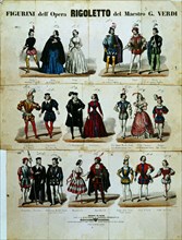 CORBETTA
FIGURINES PARA LA OPERA "RIGOLETTO" DE VERDI - 1860
MILAN, MUSEO SCALA
ITALIA

This