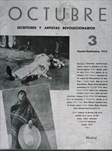 PORTADA DE LA REVISTA OCTUBRE AGOSTO 1933
MADRID, HEMEROTECA MUNICIPAL
MADRID

This image is