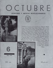 PORTADA DE LA REVISTA OCTUBRE ABRIL 1934
MADRID, HEMEROTECA MUNICIPAL
MADRID