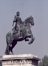 Equestrian statue of Philip IV on the plaza de Oriente