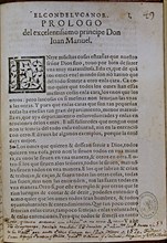 JUAN MANUEL INFANTE
EL CONDE LUCANOR
MADRID, BIBLIOTECA NACIONAL
MADRID
