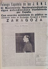 PERIODICO ARRIBA DE FALANGE 1935.J. A. PRIMO DE RIVERA
MADRID, HEMEROTECA MUNICIPAL
MADRID