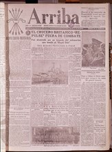 PERIODICO- ARRIBA - DE FALANGEESPAÑOLA TRADICIONAL Y DE LAS JONS 17/10/1935 -  II GUERRA
