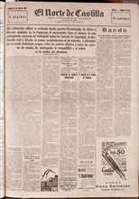 Journal El Norte de Castilla, Le début de la Guerre Civile