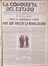 PERIODICO LA CONQUISTA DEL ESTADO 1931
MADRID, HEMEROTECA MUNICIPAL
MADRID