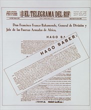 Manifeste de Franco au peuple espagnol