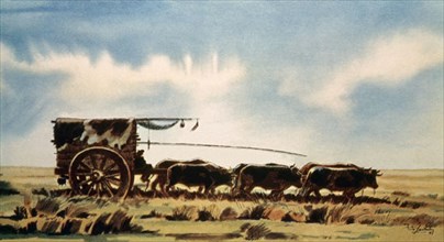 Saubidet, Crossing the Pampa by Wagon