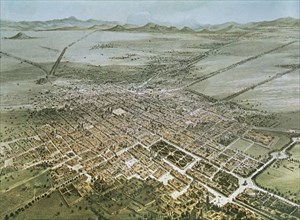 De Castro, Plan de la ville de Mexico city