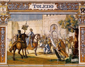 REPRESENTACION DE TOLEDO -LA CONQUISTA DE TOLEDO POR ALFONSO VI EN EL AÑO 1085 A
