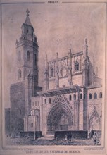 GRABADO DE LA CATEDRAL DE HUESCA
MADRID, COLECCION PARTICULAR
MADRID