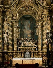 ROLDAN PEDRO 1624/69
ALTAR Y  RETABLO DEL SANTO ENTIERRO S XVII
SEVILLA, HOSPITAL DE LA