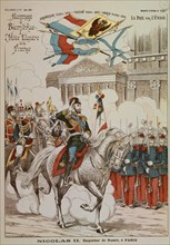 *GRABADO-NICOLAS II EMPERADOR DE RUSIA EN PARIS OCTUBRE DE 1896
PARIS, BIBLIOTECA