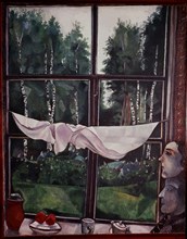 Chagall, Fenêtre à la campagne