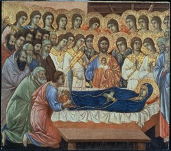 DUCCIO DI BUONINSEGN1255/1319
*TRANSITO DE MARIA 'LA MAJESTAD'
SIENA, CATEDRAL
ITALIA

This