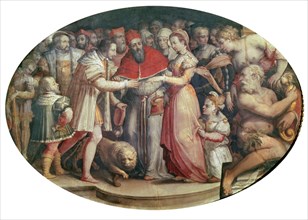 *BODA DE CATALINA DE MEDICIS CON ENRIQUE II DE FRANCIA EN 1533
FLORENCIA, PALACIO