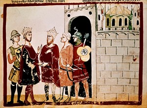 Frederick II entering Jerusalem