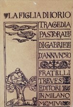 D'ANNUNZIO GABRIEL
*FRONTISPICIO PARA PRIMERA EDICION DE 'HIJA DE JORIO'.MILAN 1904
ROMA, MUSEO