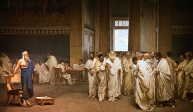 Maccari, Appio Claudio entrant au Sénat romain