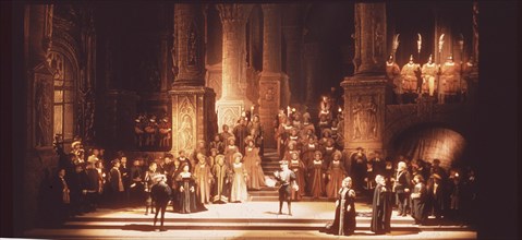 VERDI GIUSEPPE 1813/1901
*ESCENA DE OPERA HERNANI POR COMPANIA MASSIMO
ROMA, TEATRO DE LA