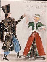 THOMAS
DIBUJO-DISEÑO PARA LA OPERA DE BORIS GODUNOV-PAREJA BAILANDO-S XIX
PARIS, MUSEO DE LA