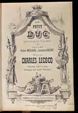 LECOLQ CHARLES
*PARTITURA DE LA OBRA 'LE PETIT DUC'
PARIS, MUSEO DE LA OPERA
FRANCIA