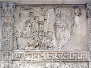 *ARA PACIS:DET SACRIFICIO A PENATES(DIOSES DE DESPENSA,PROTECTORES DE ESTADO Y COMUNIDAD
ROMA,