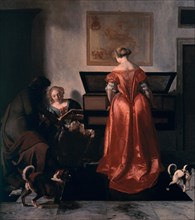 OCHTERVELT JACOB
*LA FIESTA MUSICAL-PINTURA HOLANDESA             (*1635/+1710)
LONDRES, NATIONAL