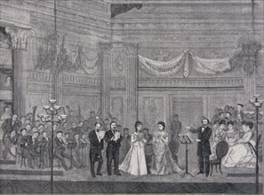 E-L'ILLUSTRAZIONE ITALIANA-LA MISA DE VERDI EN EL ESCENARIO DEL TEATRO SCALA-1874