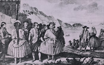 VIAJES LA PEROUSSE-1797-HABITANTES CHILENOS DE LA CONCEPCION
MADRID, BIBLIOTECA NACIONAL