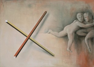 EROS Y PAN-1991-140X100-OLEO/LIENZO
MADRID, GALERIA SOLEDAD LORENZO
MADRID