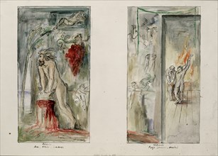 PEREZ VILLALTA GUILLERMO 1948-
ODISEO Y VULCANO-1987-45,5X64-ACUARELA/PAPEL
MADRID, GALERIA