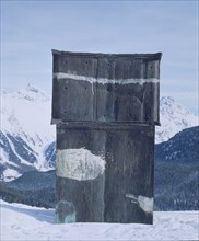 SCHNABEL JULIAN 1951-
ESCULTURAS-EN ANTIGUA PISTA PATINAJE FRENTE HOTEL CHANTARELA
SAN MORITZ,