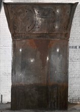 SCHNABEL JULIAN 1951-
EPITAPH(F.C)(TOMB PANEL II)1989-305X215X56cm-BRONCE PINTADO
MADRID, GALERIA