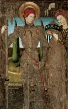 HUGUET JAIME 1414/1492
RETABLO DE SAN JORGE Y LA PRINCESA - 1459/1475 - TEMPLE/TABLA 92x58 -