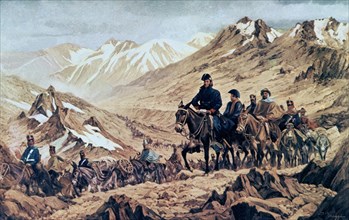 JOSE SAN MARTIN CRUZANDO LOS ANDES-"EL PASO DE LOS ANDES"
BUENOS AIRES, INST SAN