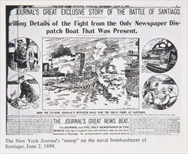 BOMBARDEO DE SANTIAGO EN EL NEW YORK JOURNAL"SCOOP"-6/1898