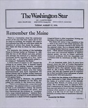 "RECORDANDO EL MAINE"THE WASHINGTON STAR-17/8/1976

This image is not downloadable. Contact us