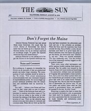 THE SUN "NO SE OLVIDA EL MAINE"

This image is not downloadable. Contact us for the high res.